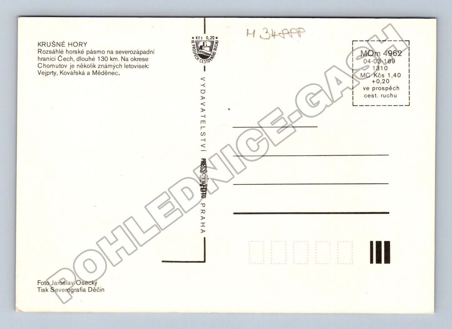Pohlednice Krušné Hory Vejprty Kovářská Měděnec (M34888)