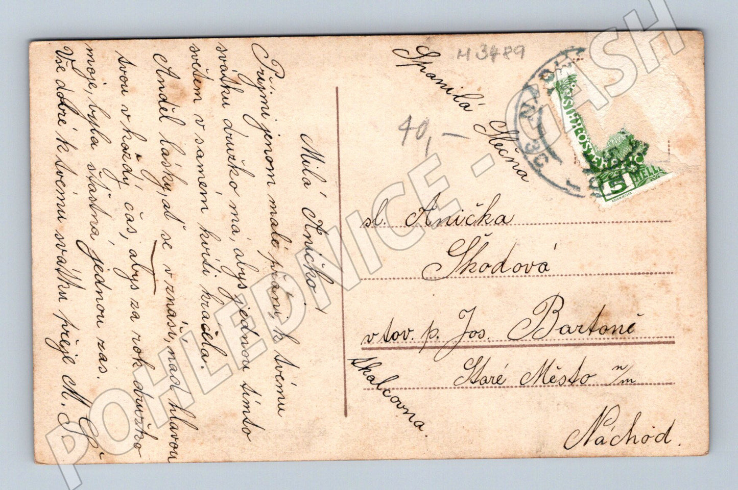 Pohlednice matka a dcera kolor ČR do 1950 (M3489)