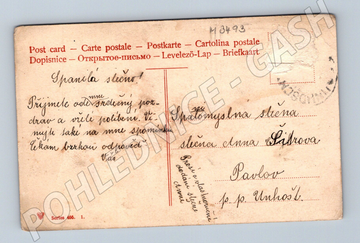 Pohlednice romantický venkovský motiv ČR do 1950 (M3493)