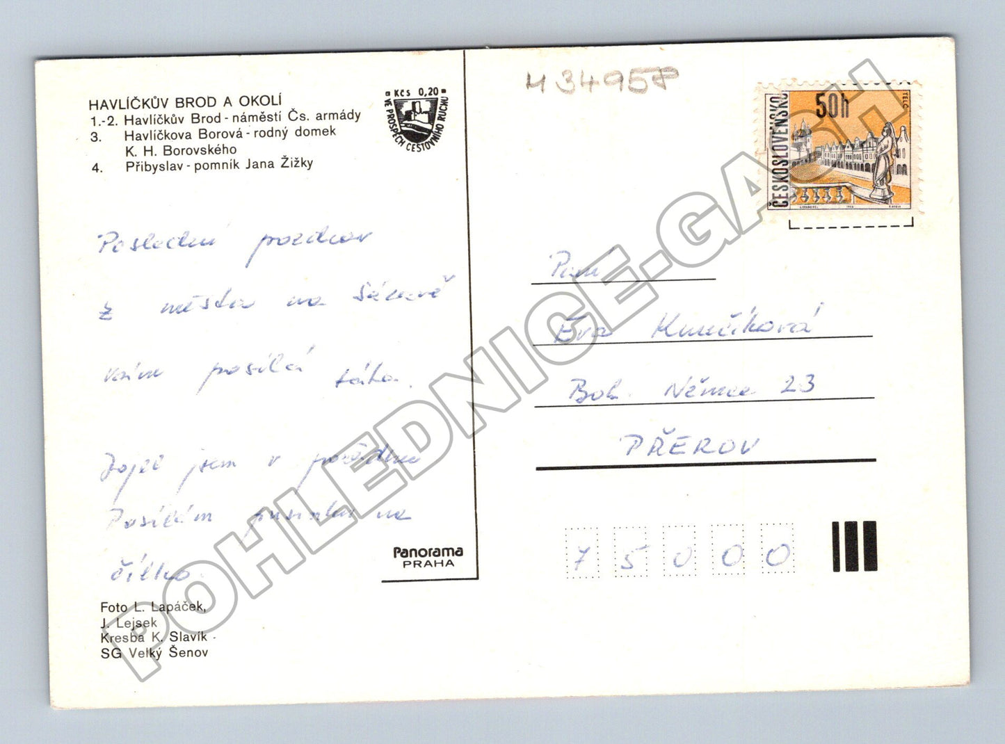 Pohlednice Havlíčkův Brod a okolí (M34958)