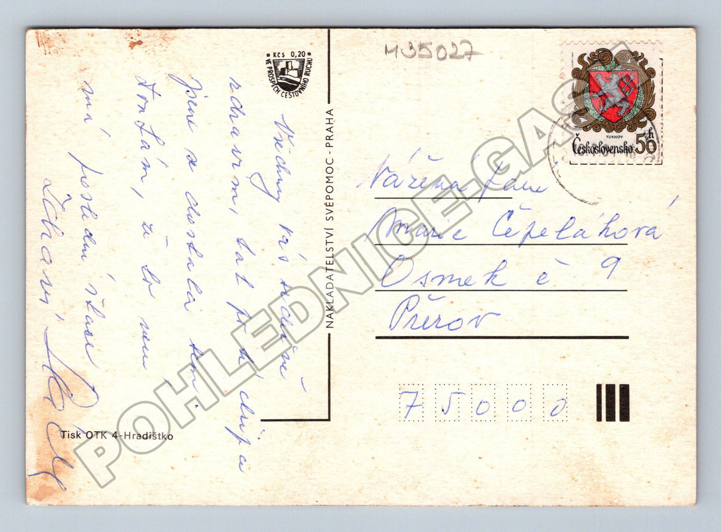 Pohlednice Prosečnice rekreační objekty (M35027)
