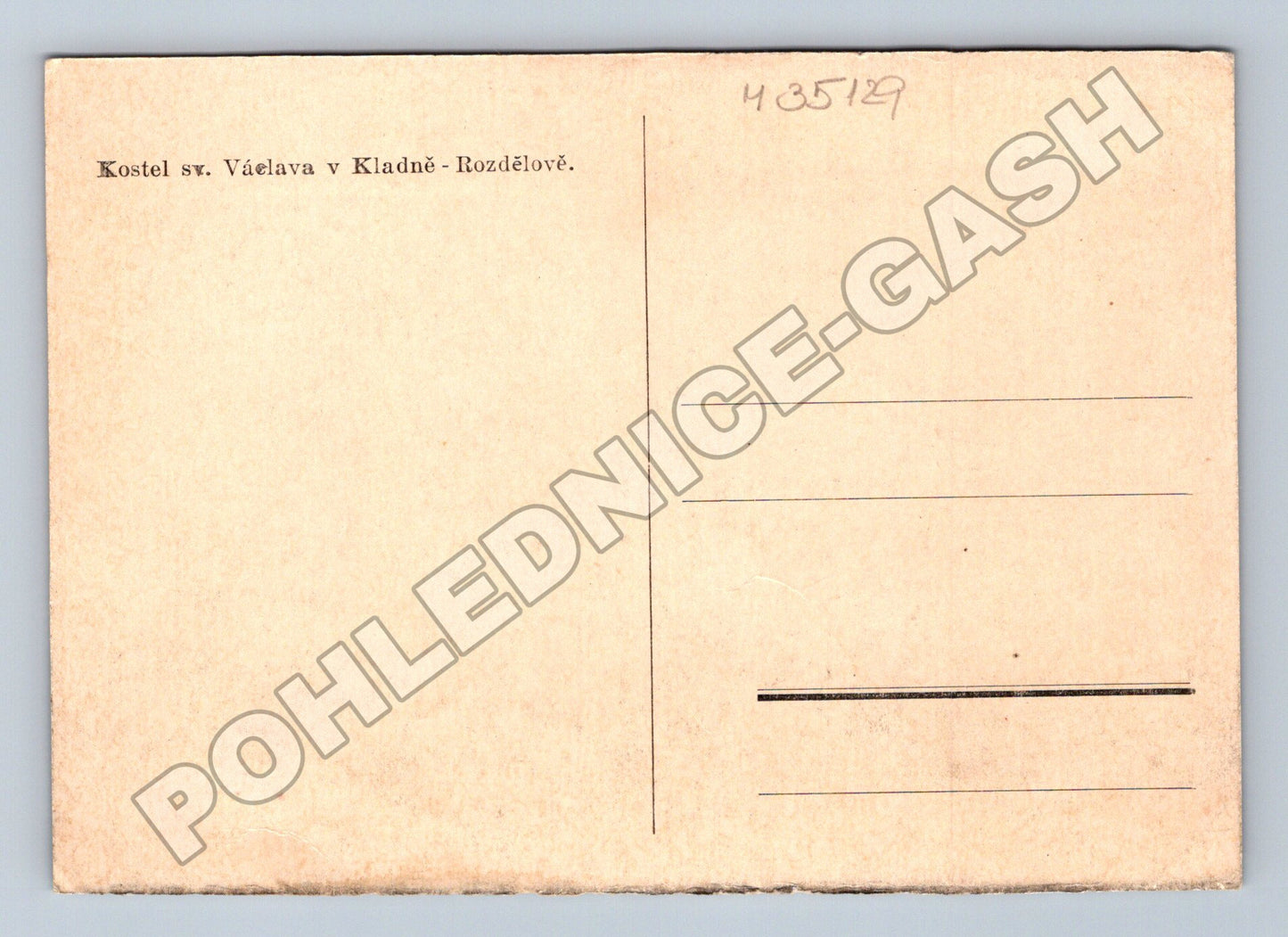 Pohlednice Kladno-Rozdělov kostel sv. Václava (M35129)
