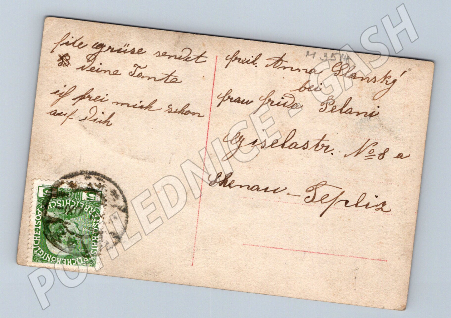 Pohlednice k jmeninám dívka Šanov Teplice (M3514)