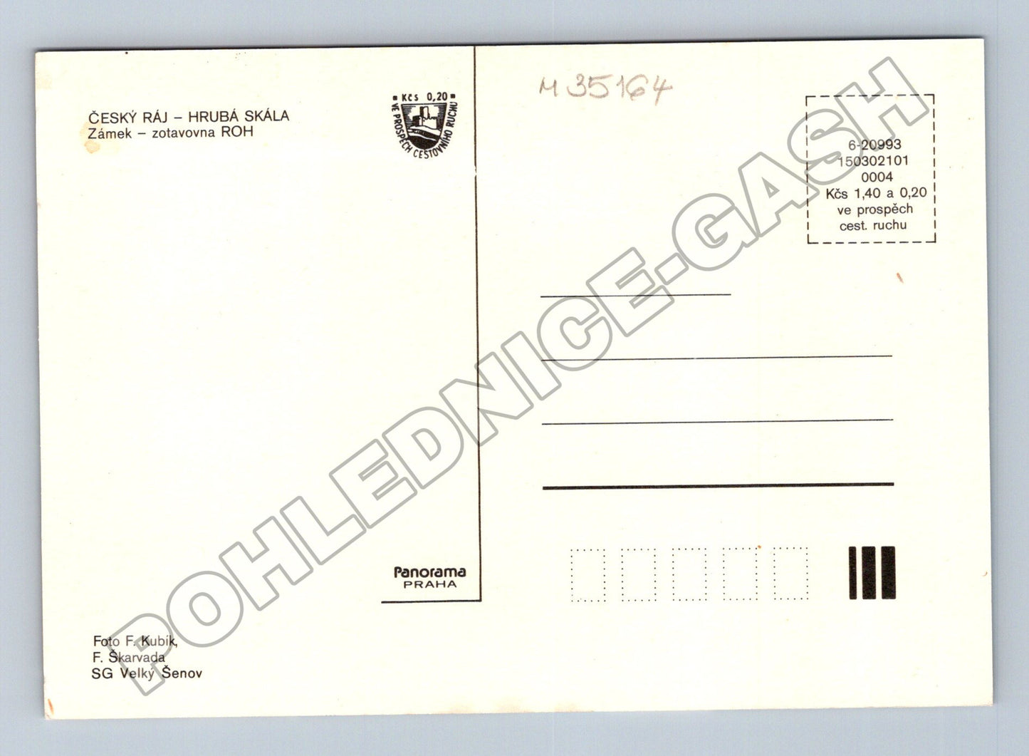 Pohlednice Hrubá Skála zámek Zotavovna ROH (M35164)