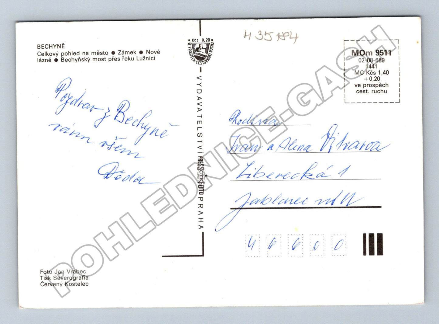Pohlednice Bechyně různé pohledy (M35184)