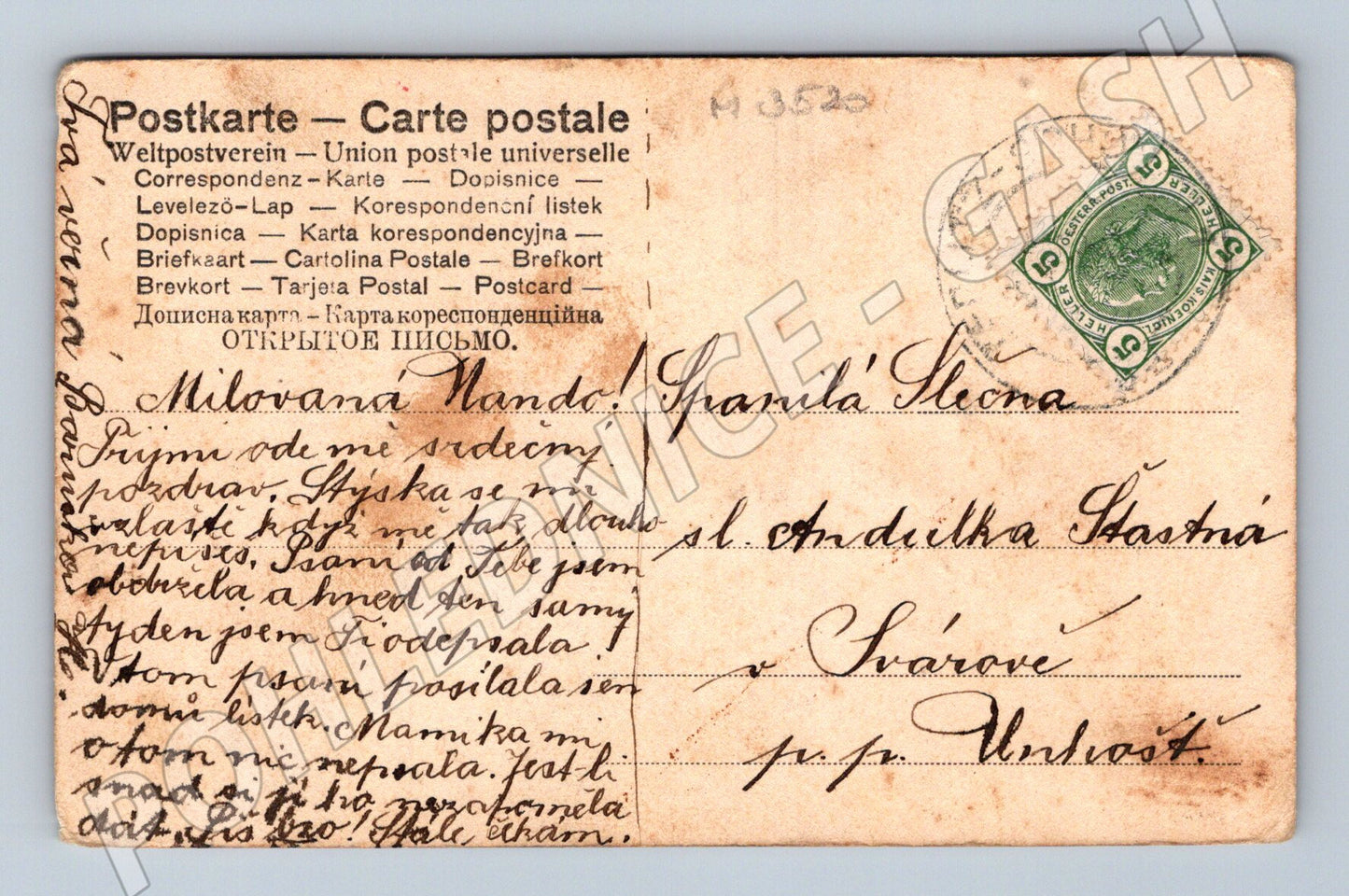 Pohlednice humoristický motiv RU ČR do 1950 (M3520)