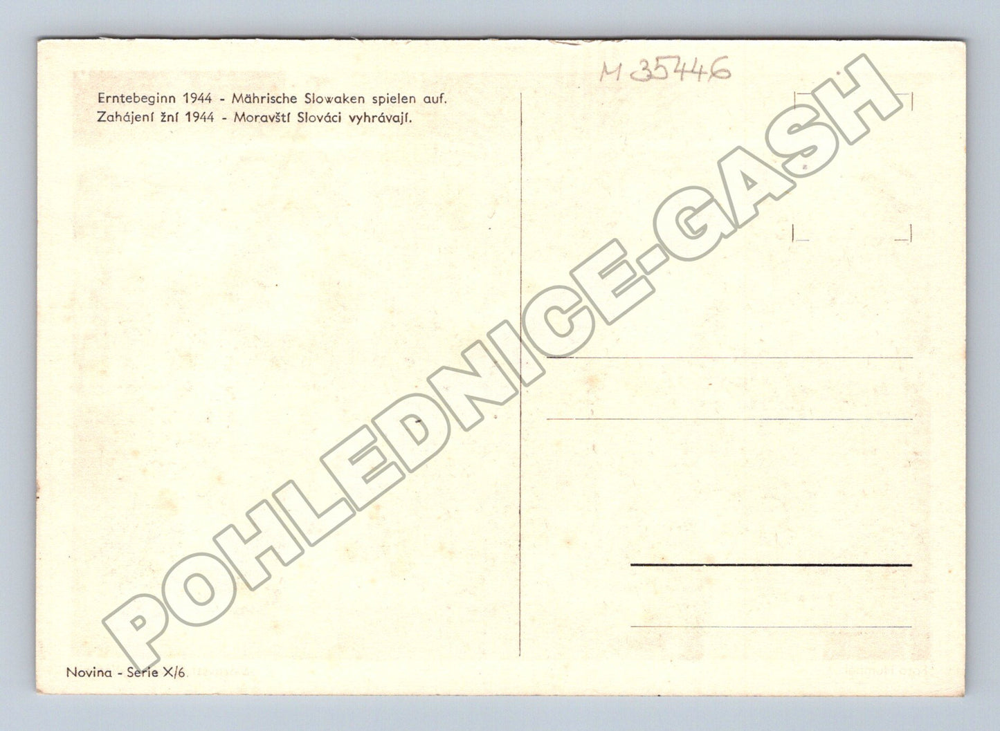 Pohlednice Morava Moravští Slováci 1944 (M35446)