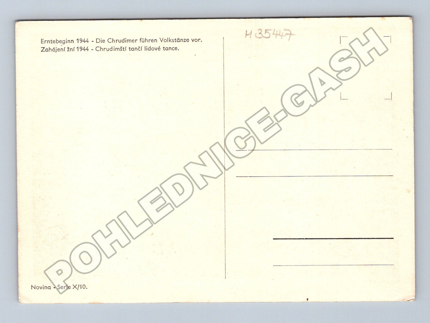 Pohlednice Chrudim lidové tance 1944 (M35447)