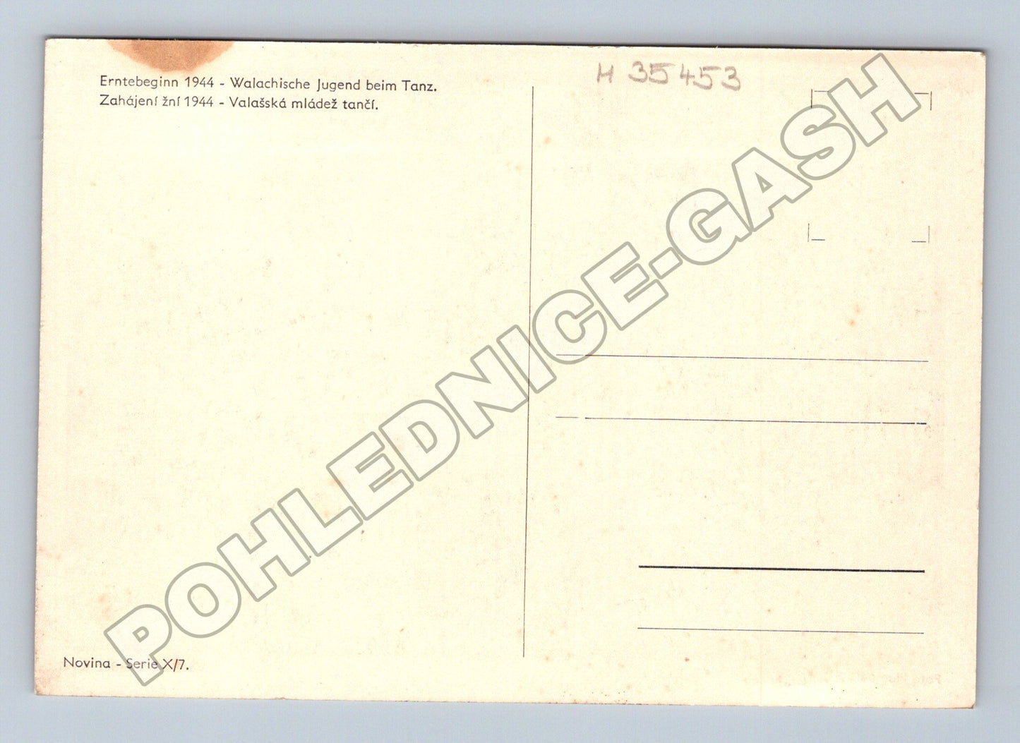 Pohlednice Valašská mládež tančí 1944 (M35453)