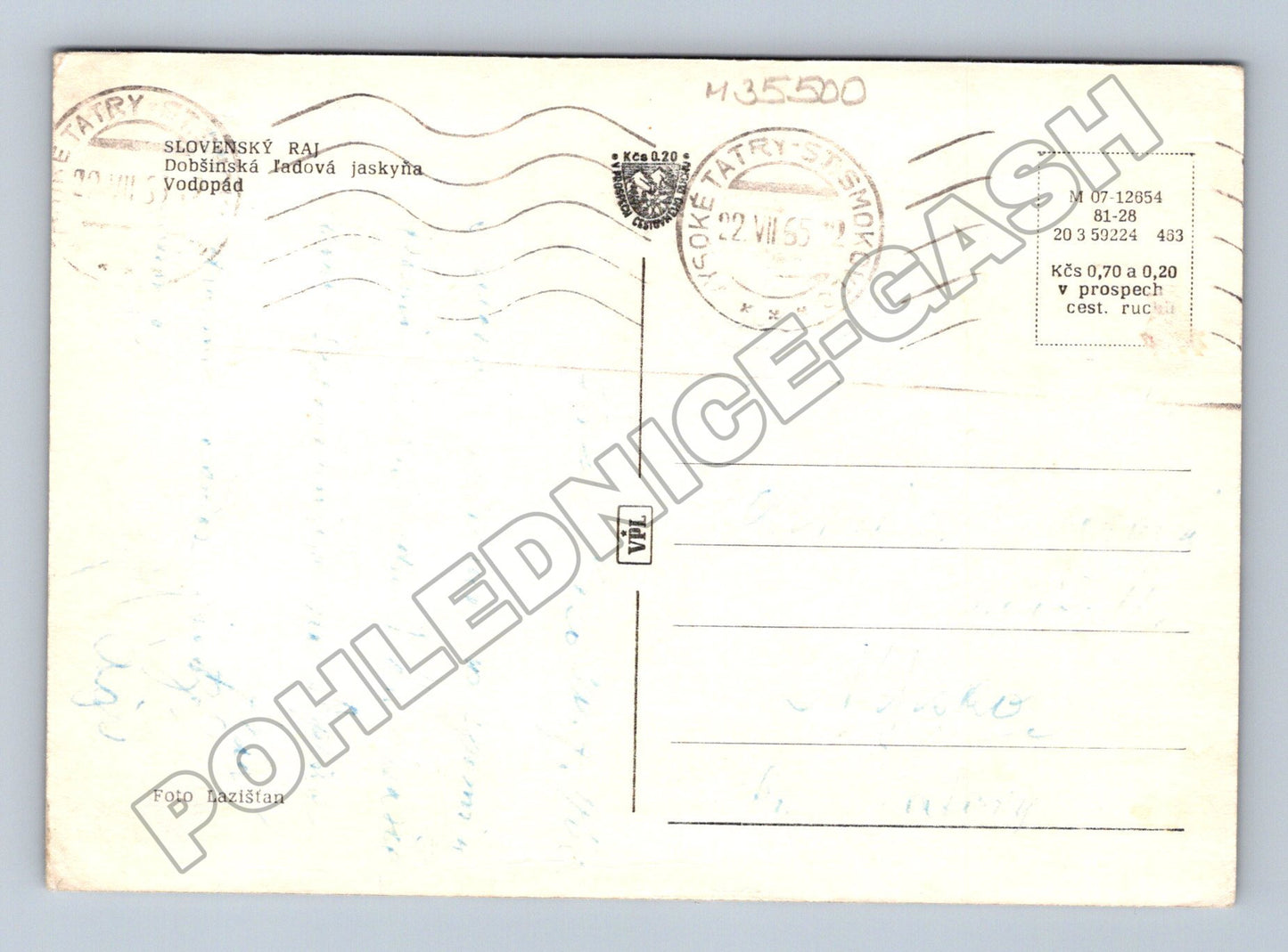 Pohlednice Slovensko Dobšinská ľadová jaskyňa 1953 (M35500)