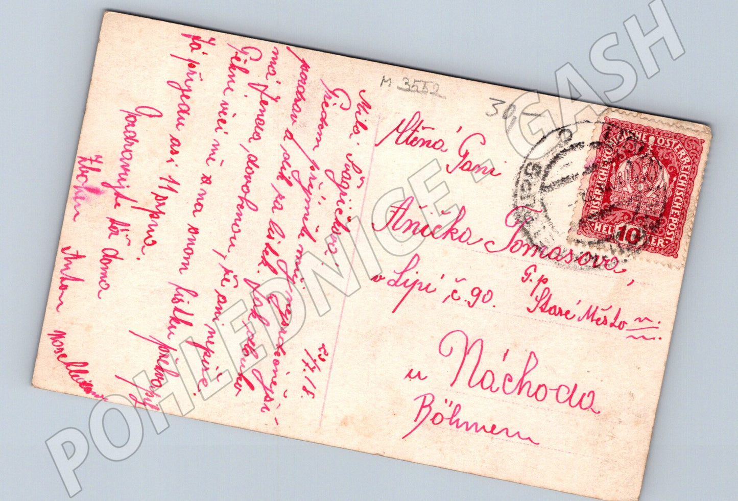 Postcard Übers Jahr mein Schatz Náchod (M3552)