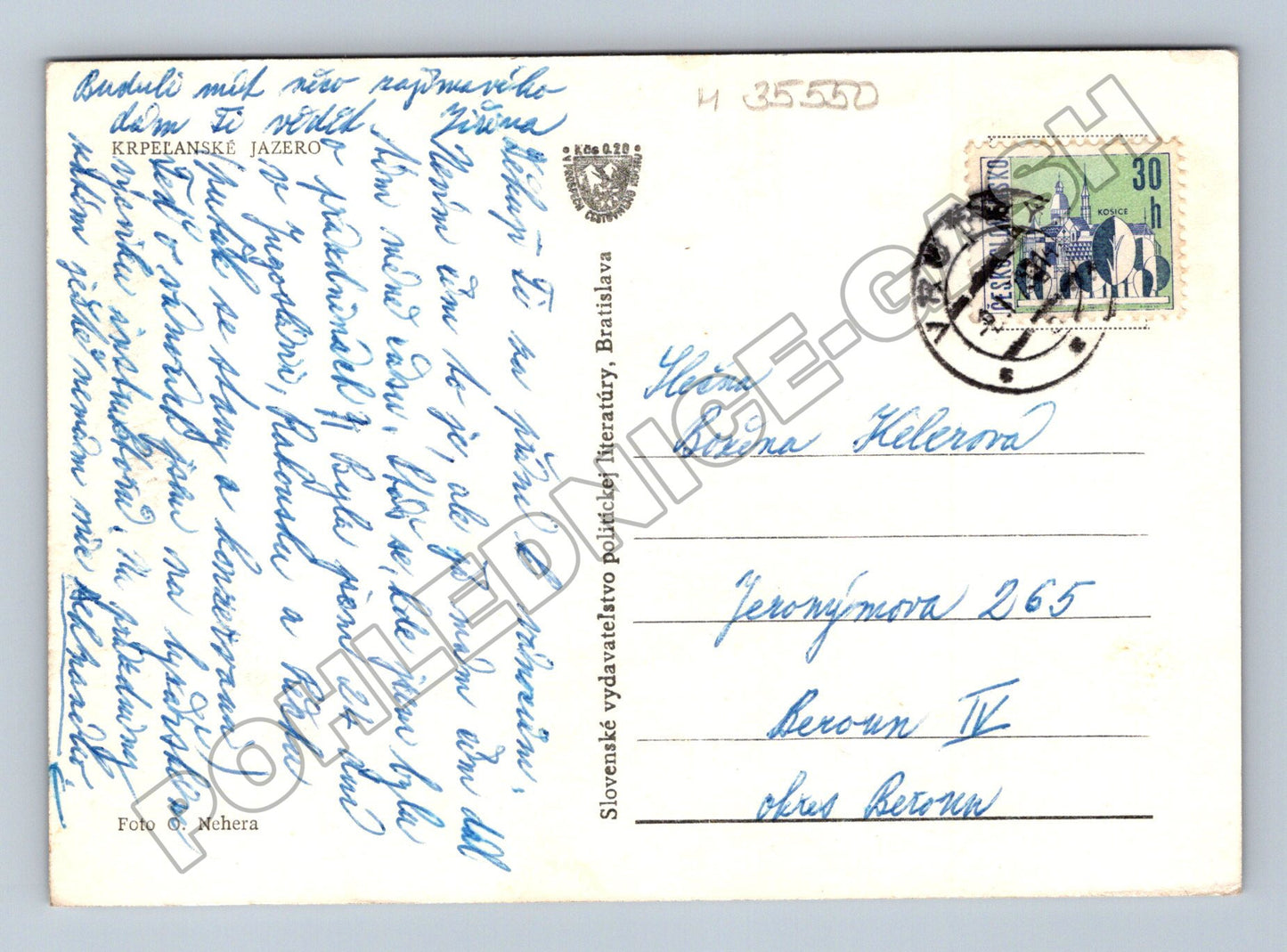 Pohlednice Slovensko Krépelanské jazero 1958 (M35550)