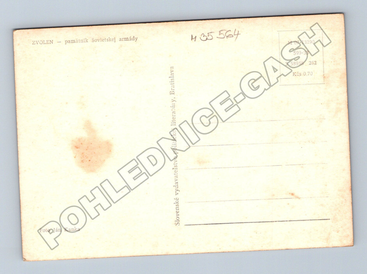 Pohlednice Slovensko Zvolen památník Sovietskej armády (M35564)