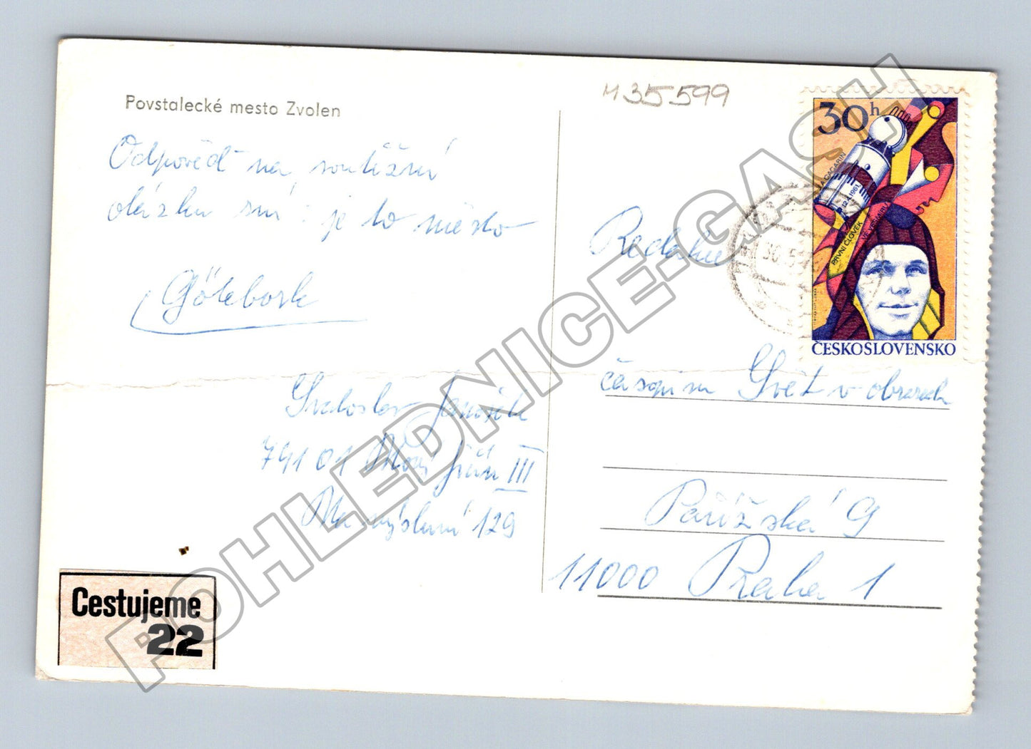 Pohlednice Slovensko Zvolen náměstí 1969 (M35599)