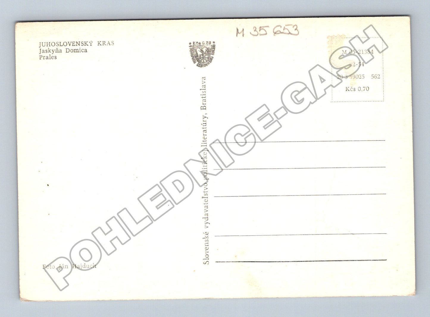 Pohlednice Slovensko Jaskyňa Domica kras 1950s (M35653)