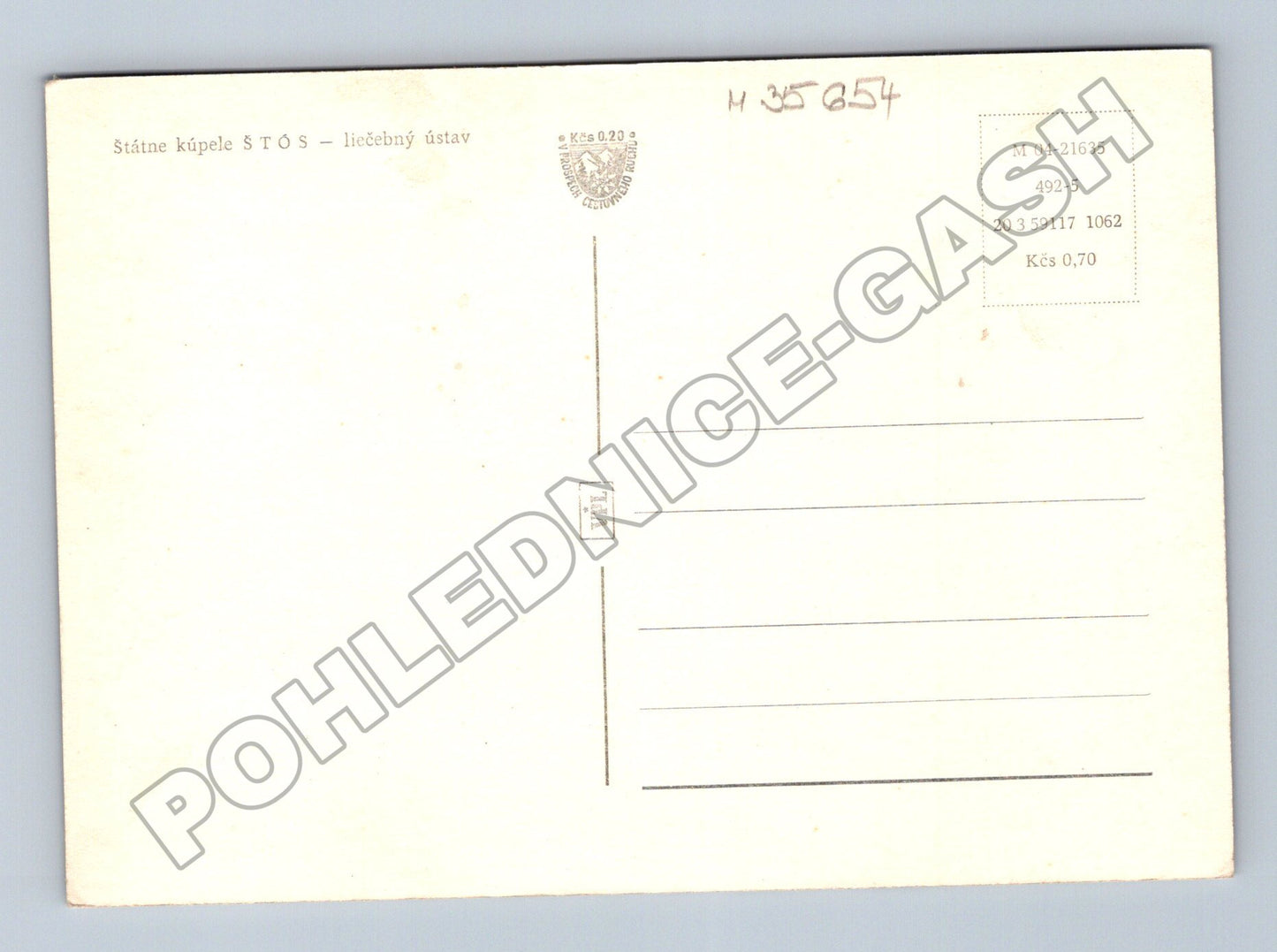 Pohlednice Slovensko Štós léčebný ústav zasněžený les (M35654)