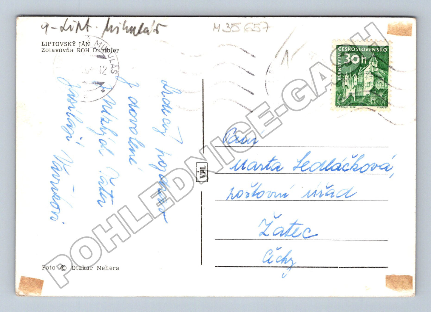 Pohlednice Slovensko Liptovský Ján Zotavovňa ROH Dumbier (M35657)