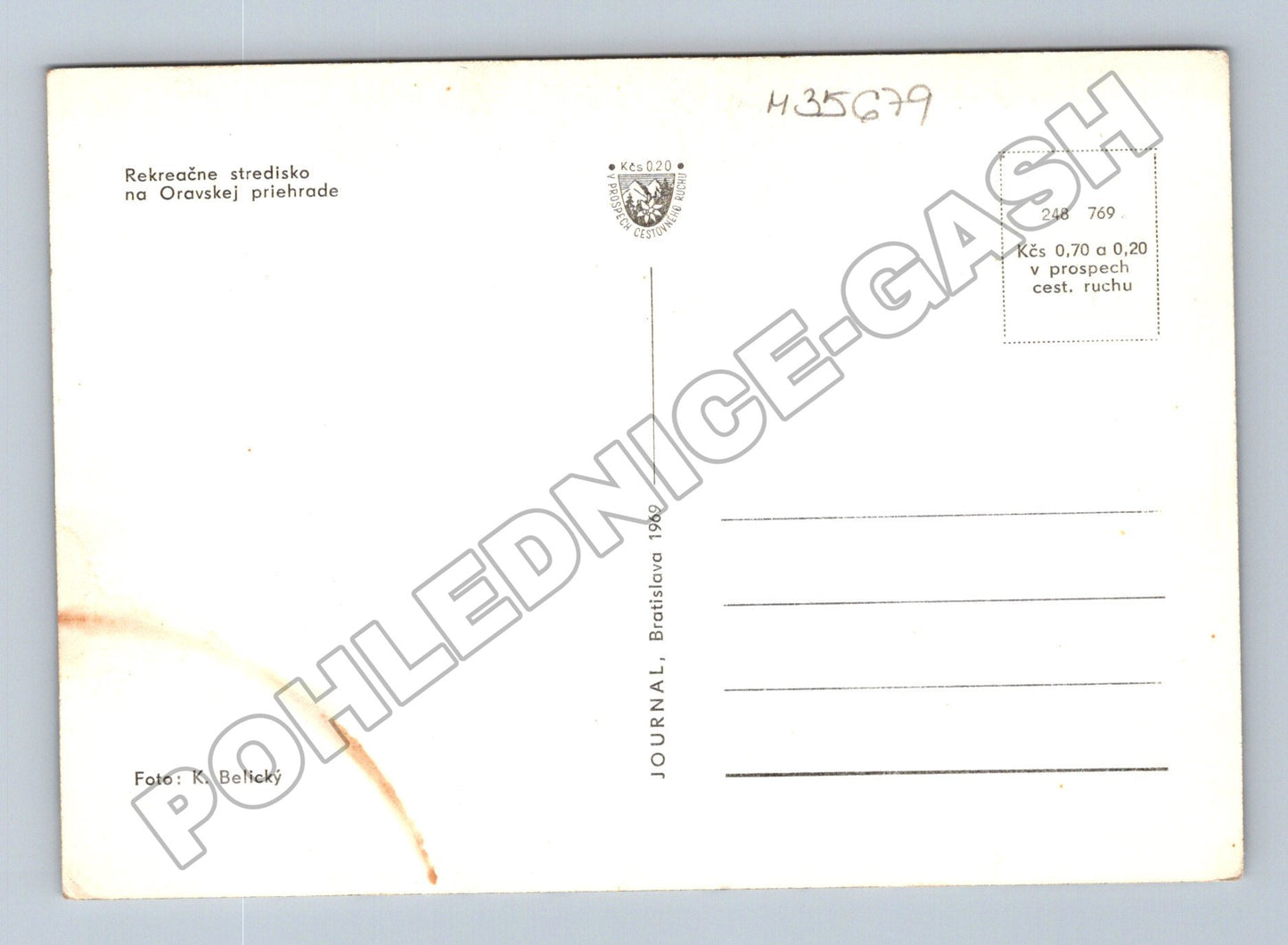Slovensko Oravská přehrada rekreační středisko 1969 (M35679)