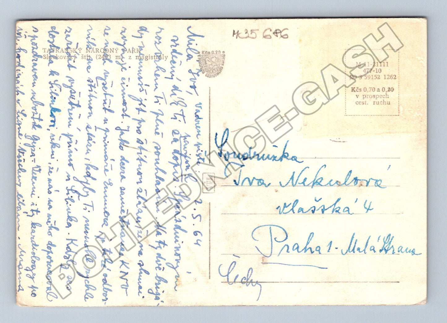 Pohlednice Slovensko Tatranský národní park 1964 (M35686)