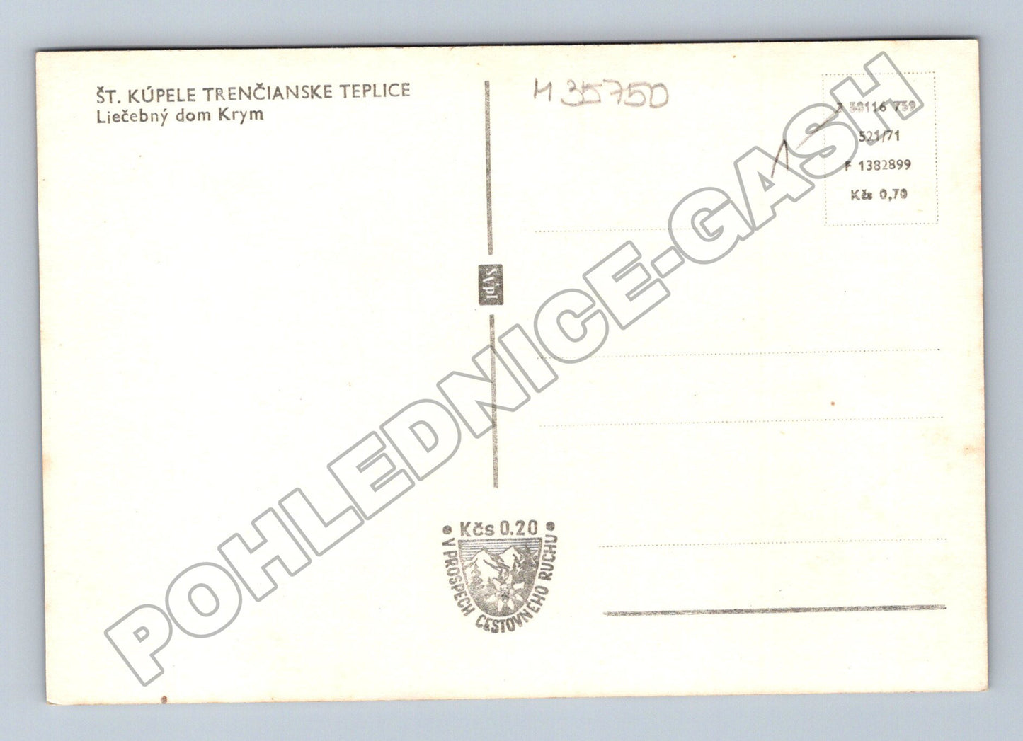 Pohlednice Slovensko Trenčianske Teplice Liečebný dom Krym (M35750)