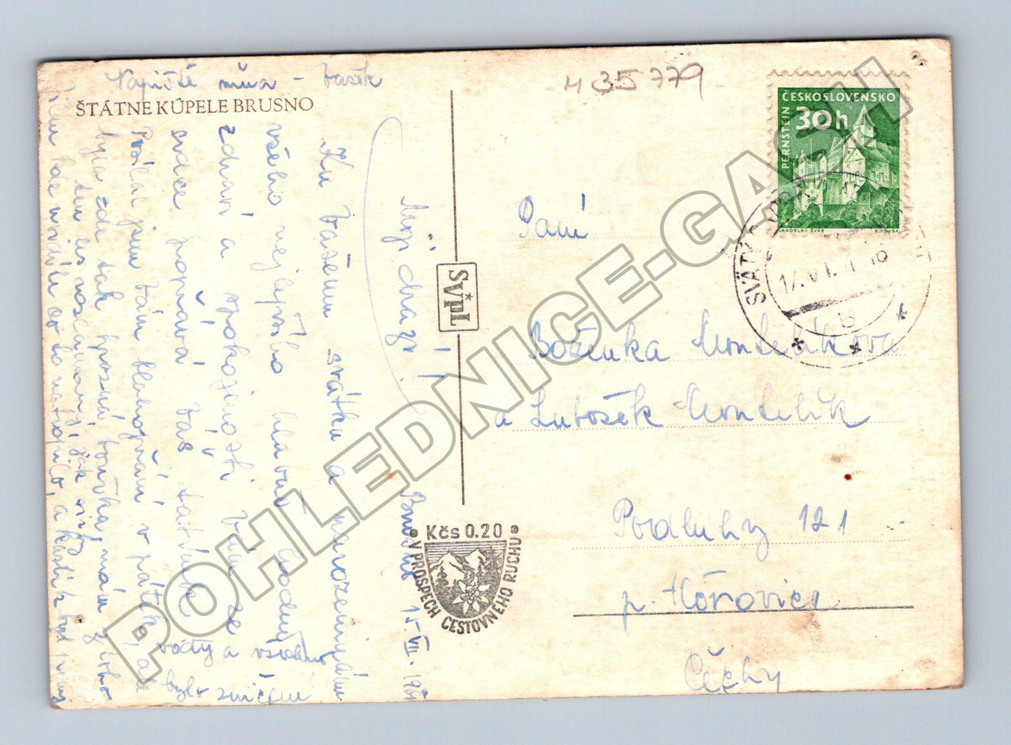 Pohlednice Slovensko Brusno Státní Kúpele 1910 (M35779)