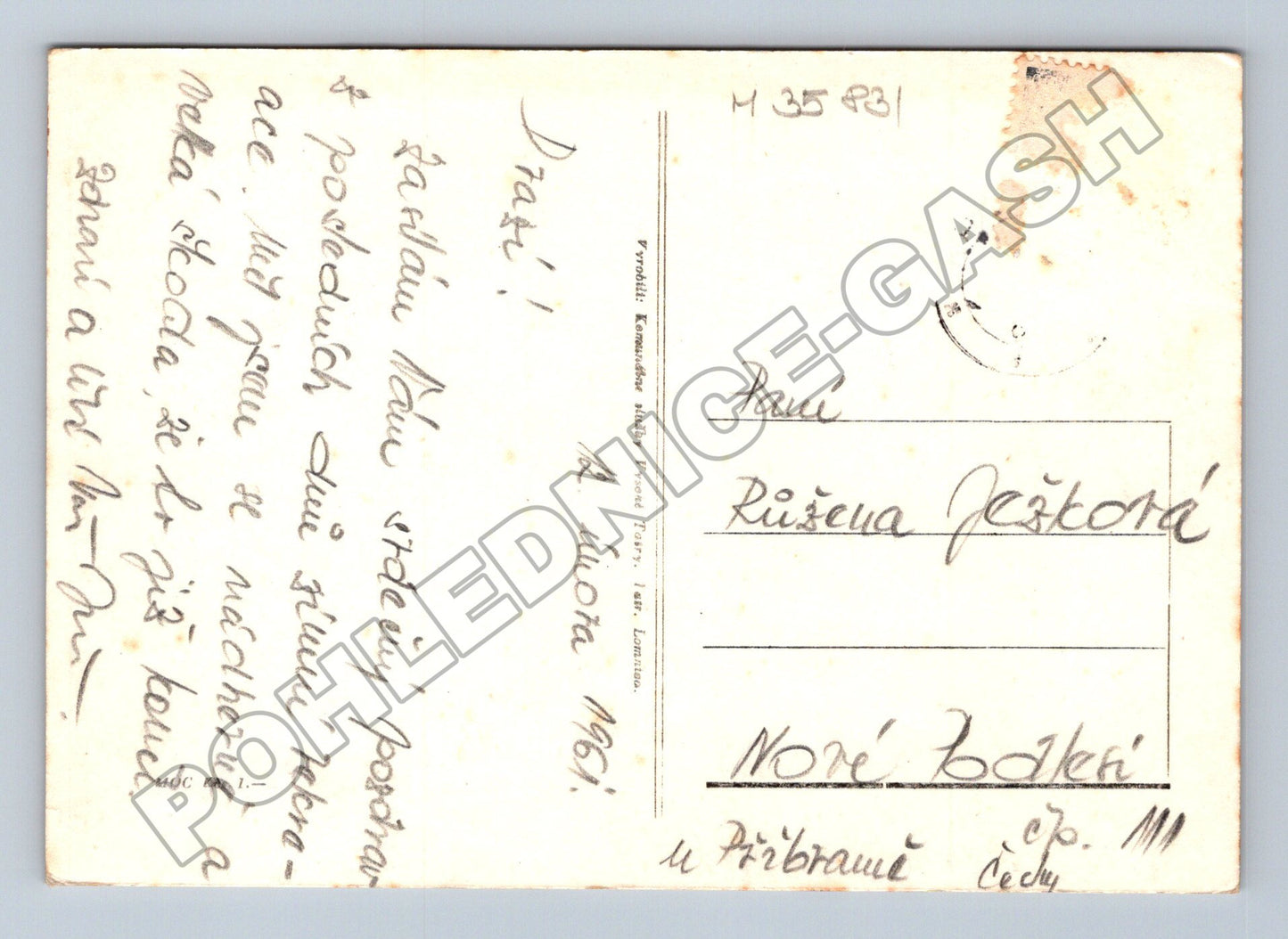 Pohlednice Slovensko Vysoké Tatry Starý Smokovec 1961 (M35831)