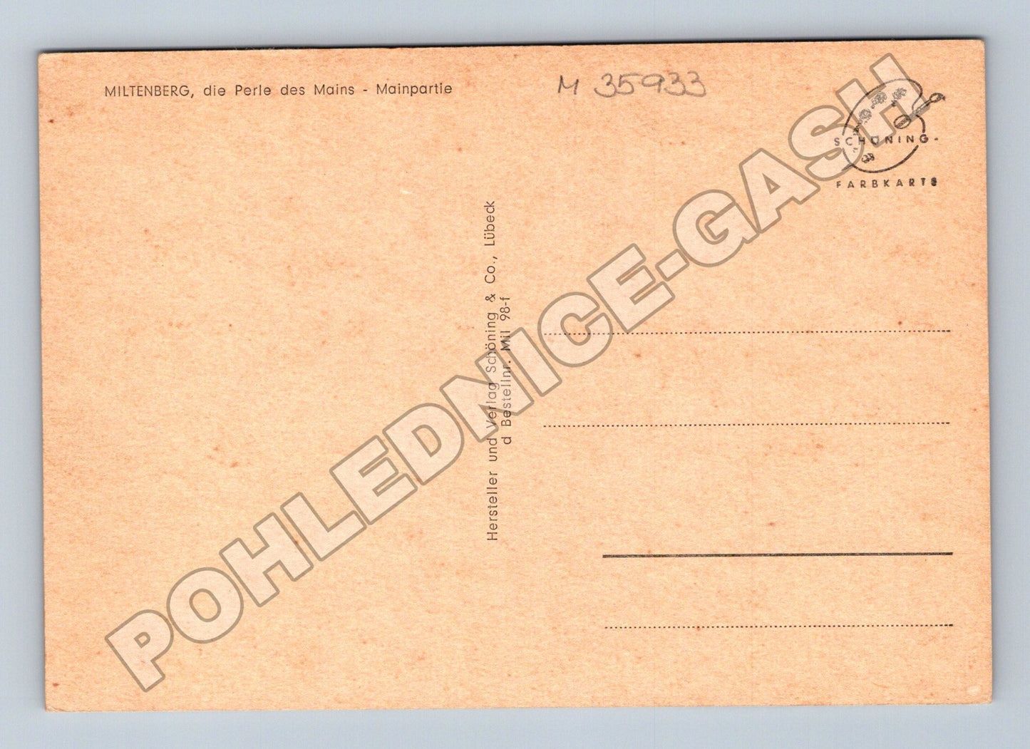 Pohlednice Nemecko Miltenberg řeka Mohan (M35933)