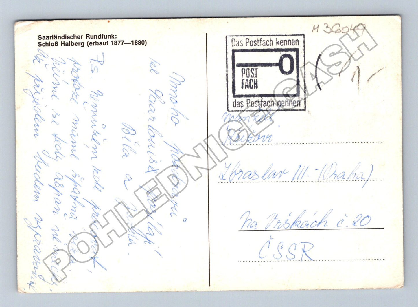 Pohlednice Německo Schloß Halberg (M36049)