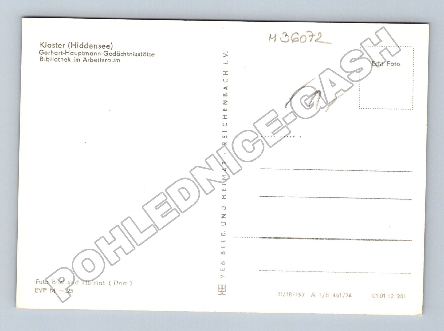 Německo Hiddensee Gerhart-Hauptmann-Gedächtnisstätte (M36072)