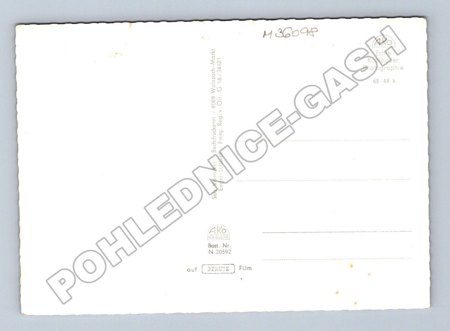 Pohlednice Německo Wolnzach (Hallertau) letecký pohled (M36098)
