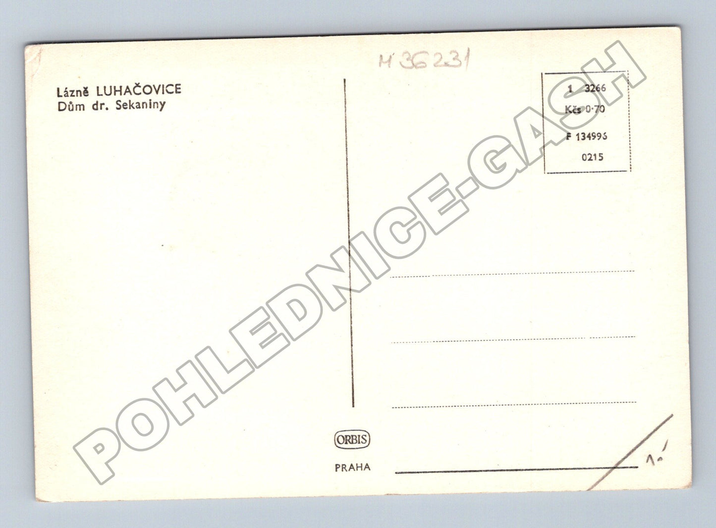 Pohlednice Luhačovice Dům dr. Sekaniny (M36231)