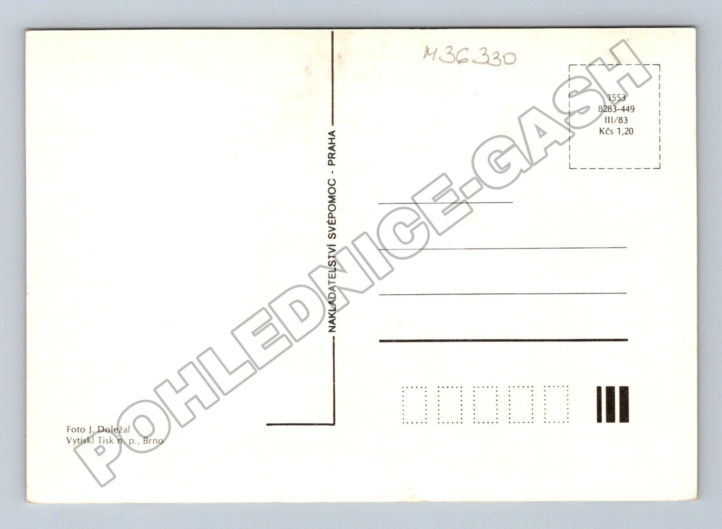 Pohlednice Velikonoce vajíčka a kočičky 1983 (M36330)