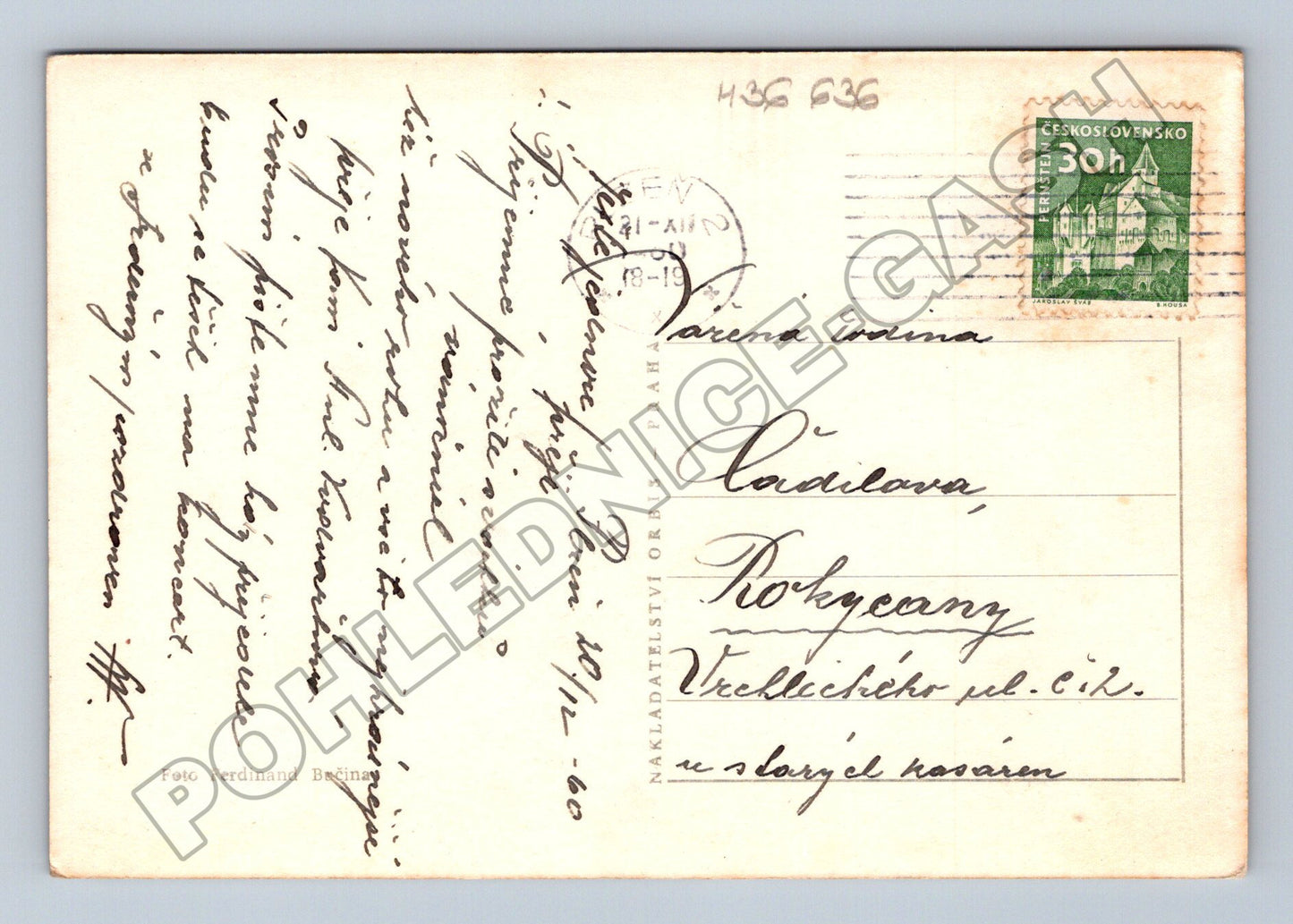Pohlednice Radostné vánoce zátiší 1940 (M36636)
