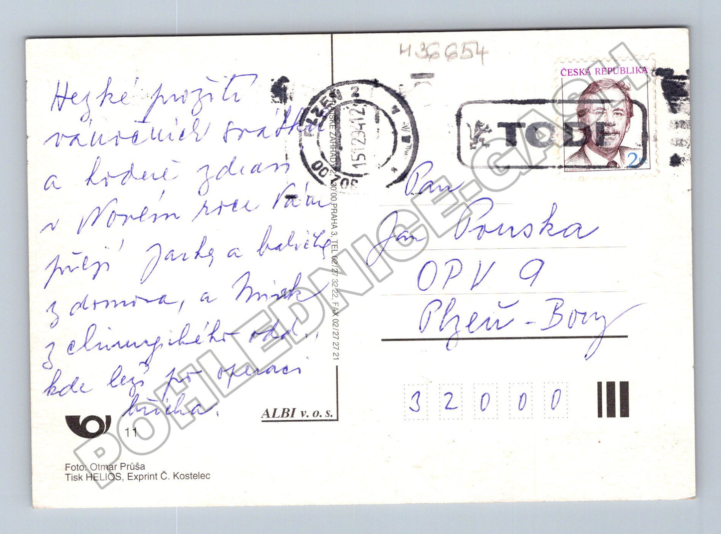 Pohlednice Vánoční betlém 2015 (M36654)