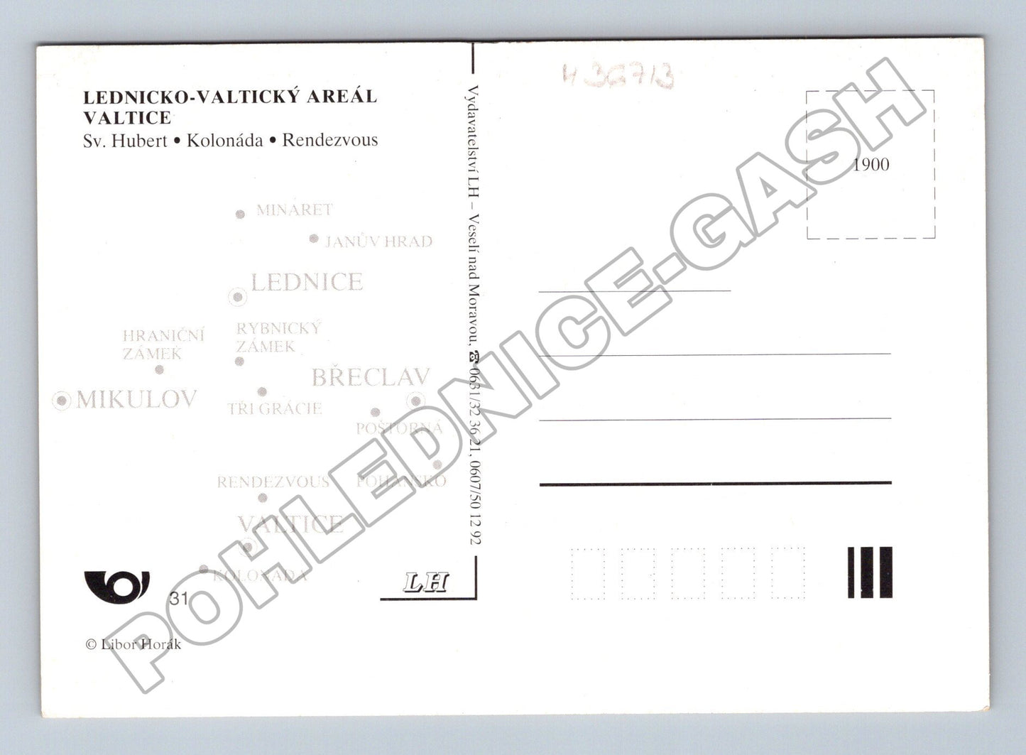 Pohlednice Valtice Lednicko-Valtický areál (M36713)