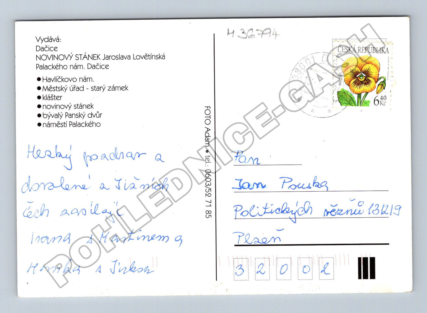 Pohlednice Dačice multi-pohled (M36794)
