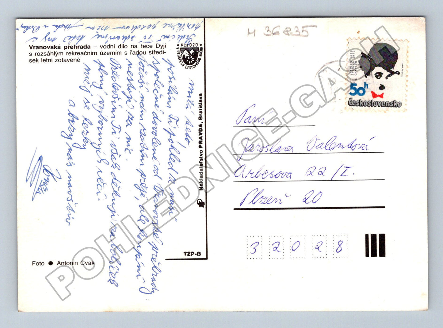 Pohlednice Vranovská přehrada rekreace 1999 (M36835)