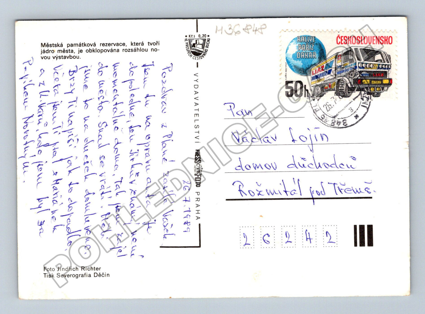 Pohlednice Planá různé pohledy 1989 (M36848)