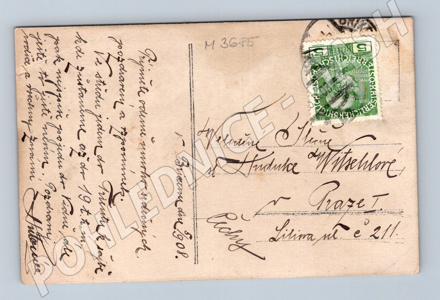 Pohlednice děti na venkově Čechy (M3685)