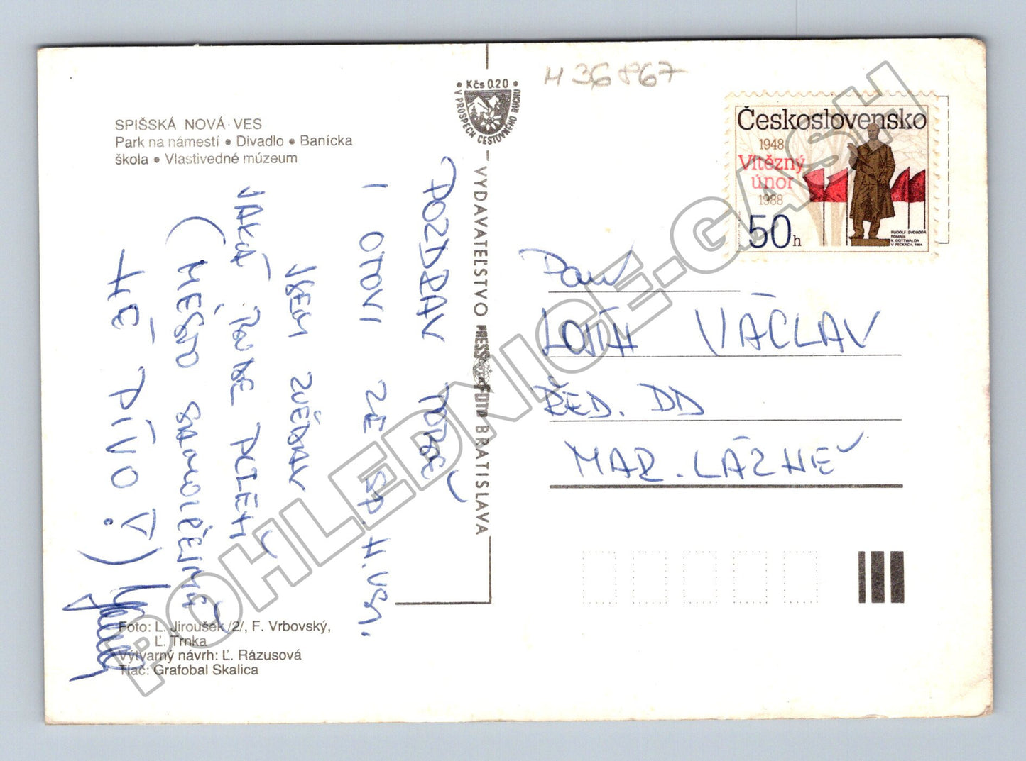 Pohlednice Slovensko Spišská Nová Ves mix motivů 1988 (M36867)