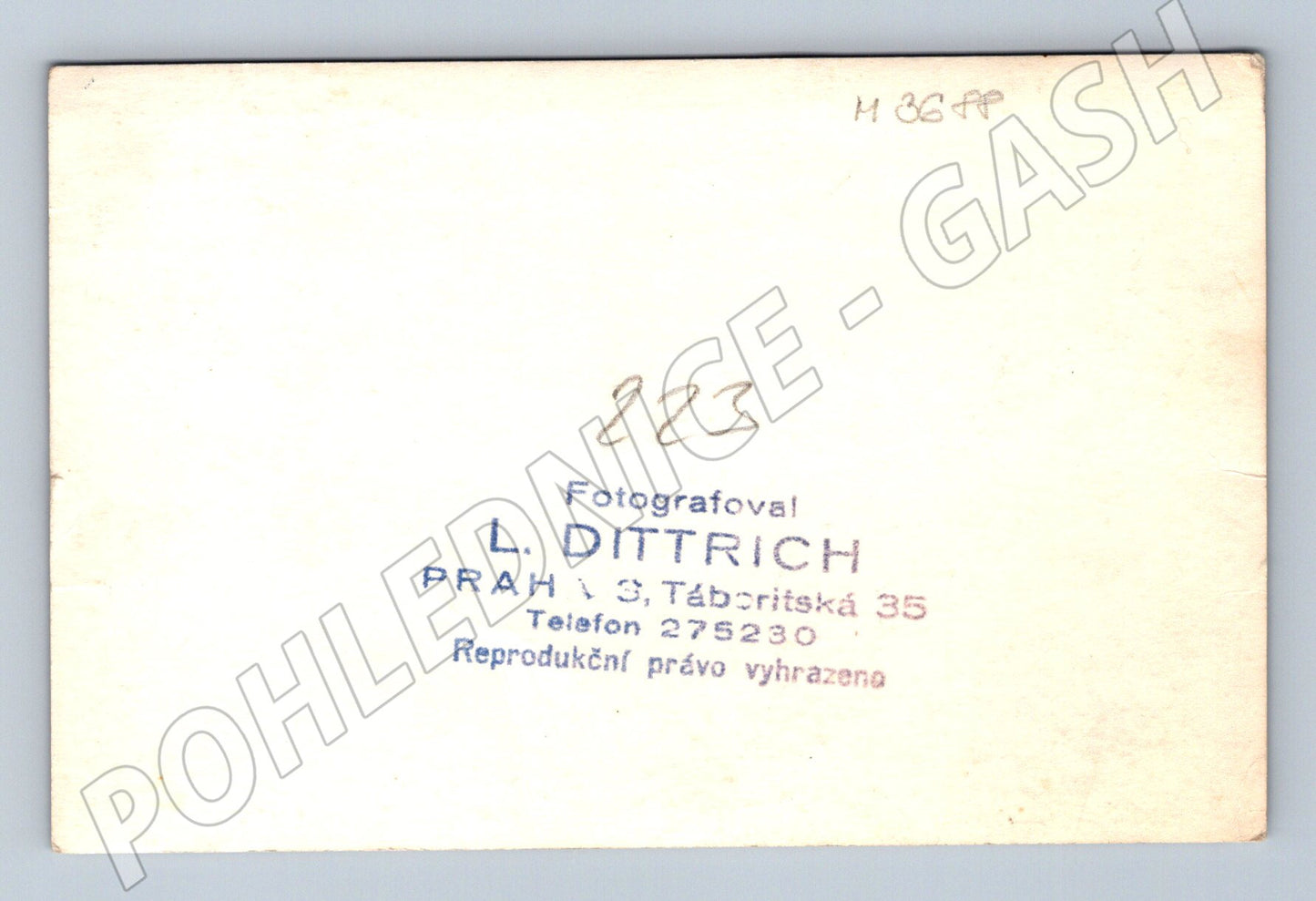 Pohlednice dramatická scéna foto L Dittrich (M3688)