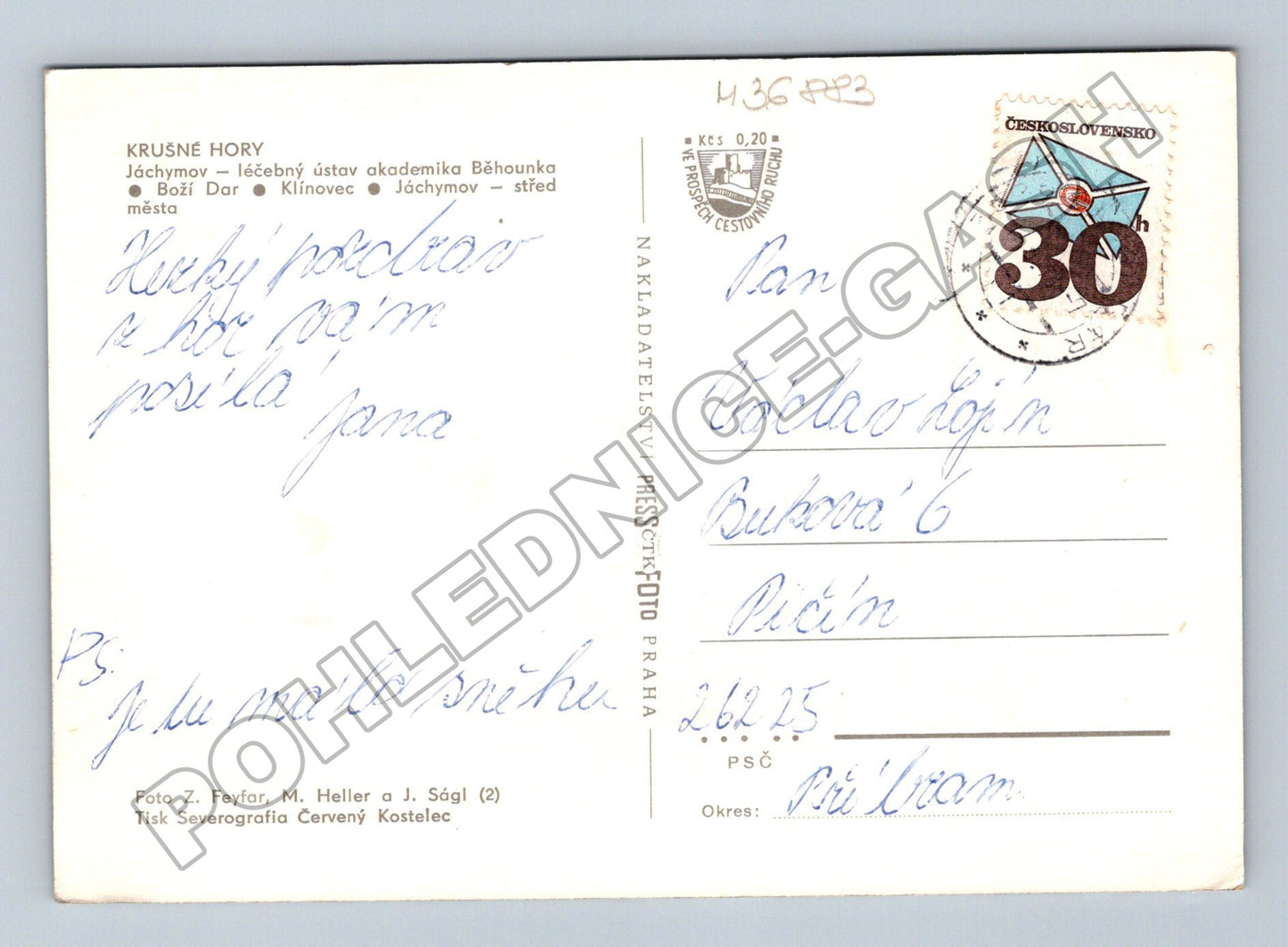 Pohlednice Krušné Hory zimní záběry (M36883)