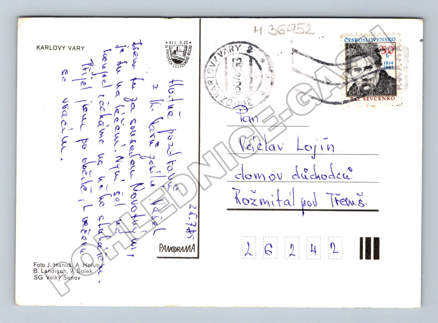 Pohlednice Karlovy Vary multi-view 1983 (M36952)