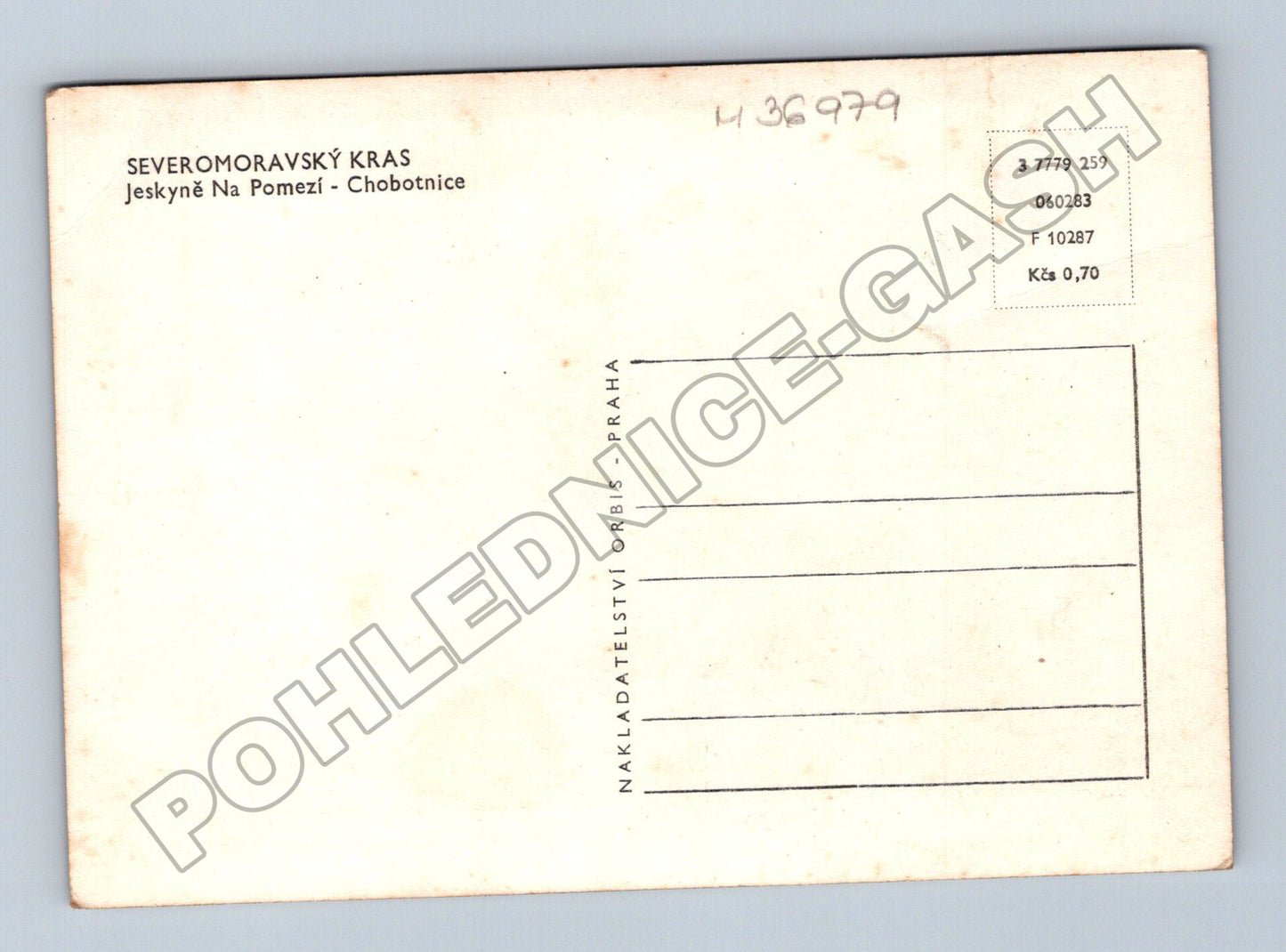 Pohlednice Severomoravský kras Jeskyně Na Pomezí (M36979)