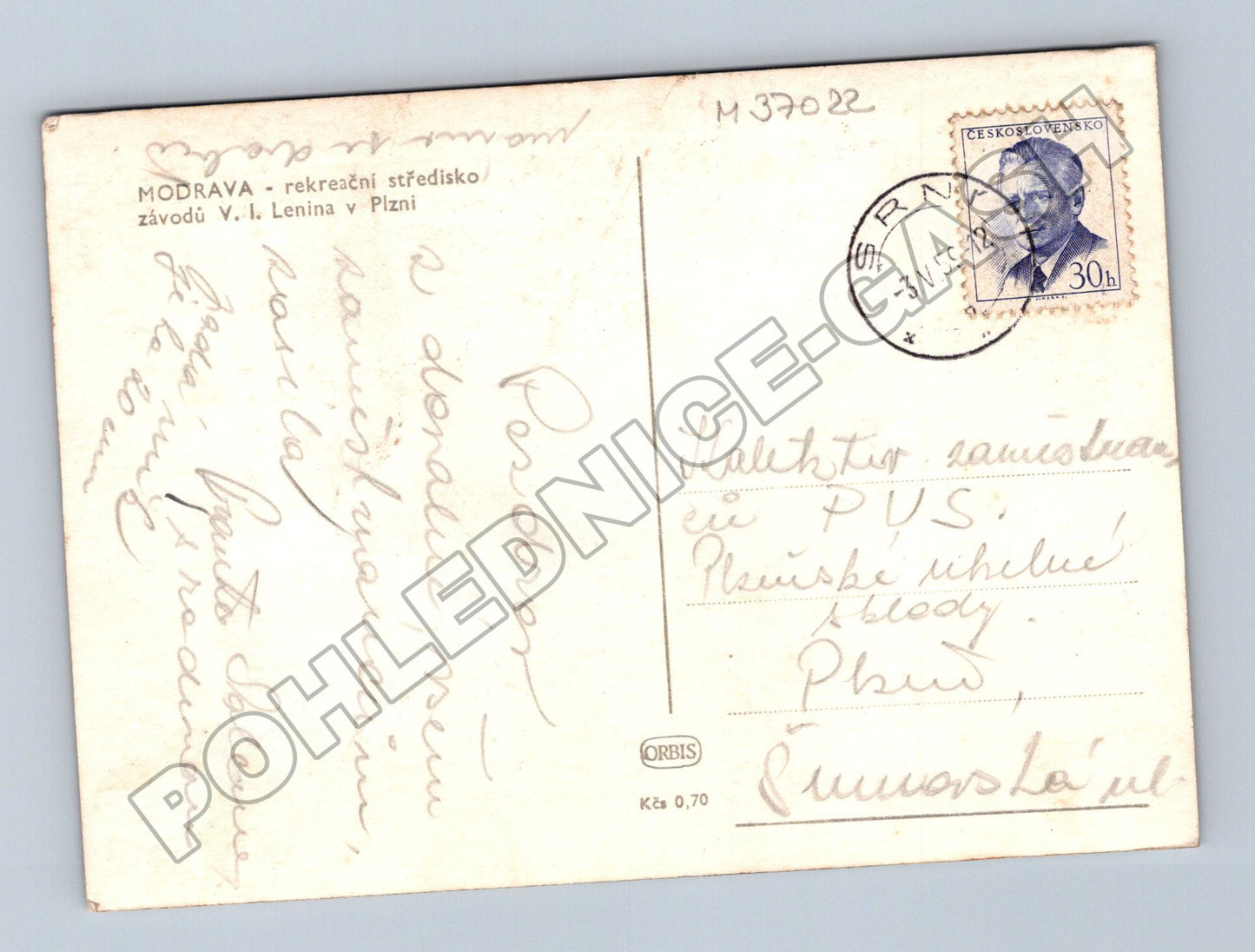 Pohlednice Modrava rekreační středisko 1952 (M37022)