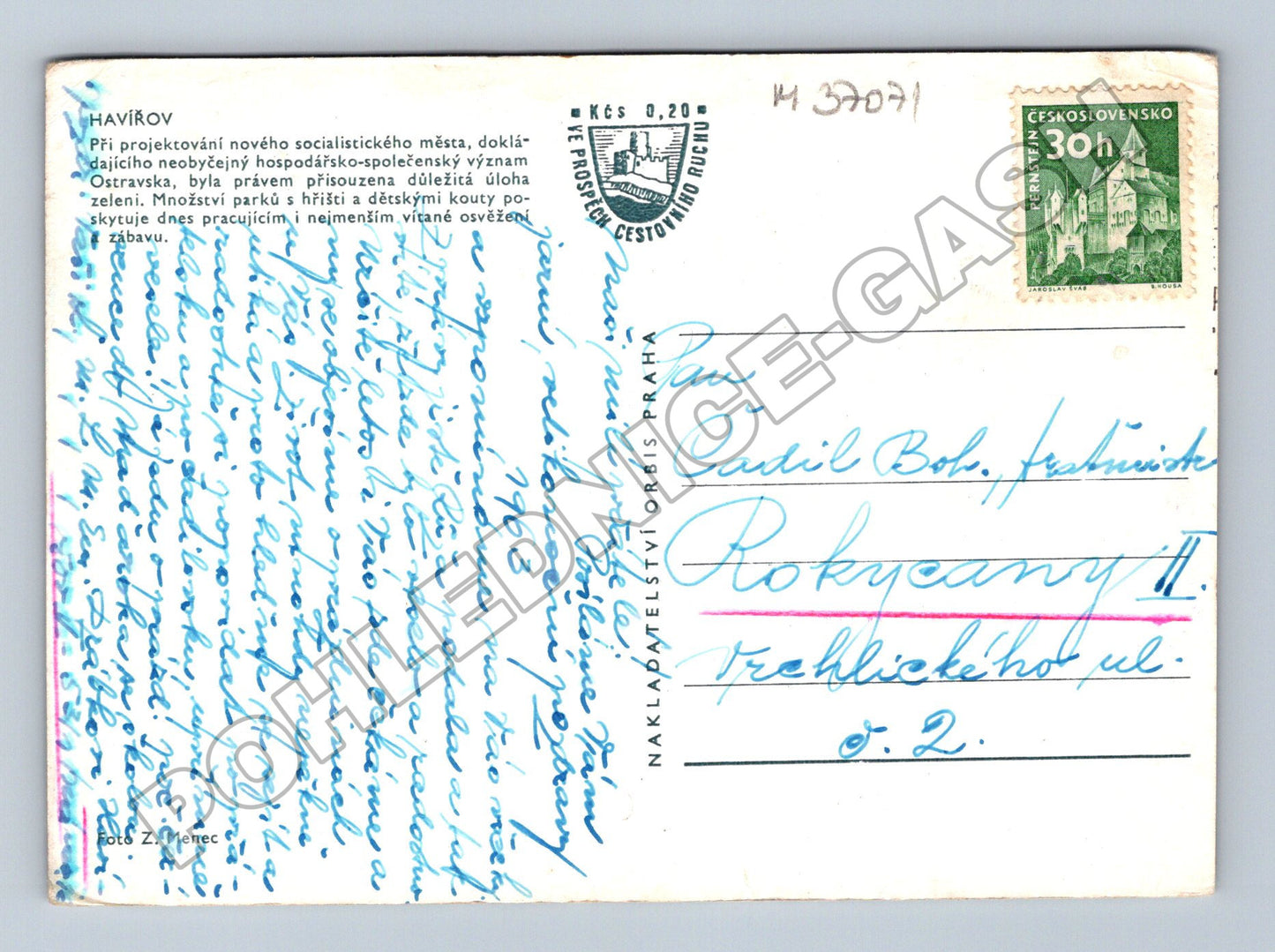 Pohlednice Havířov park a sídliště 1963 (M37071)