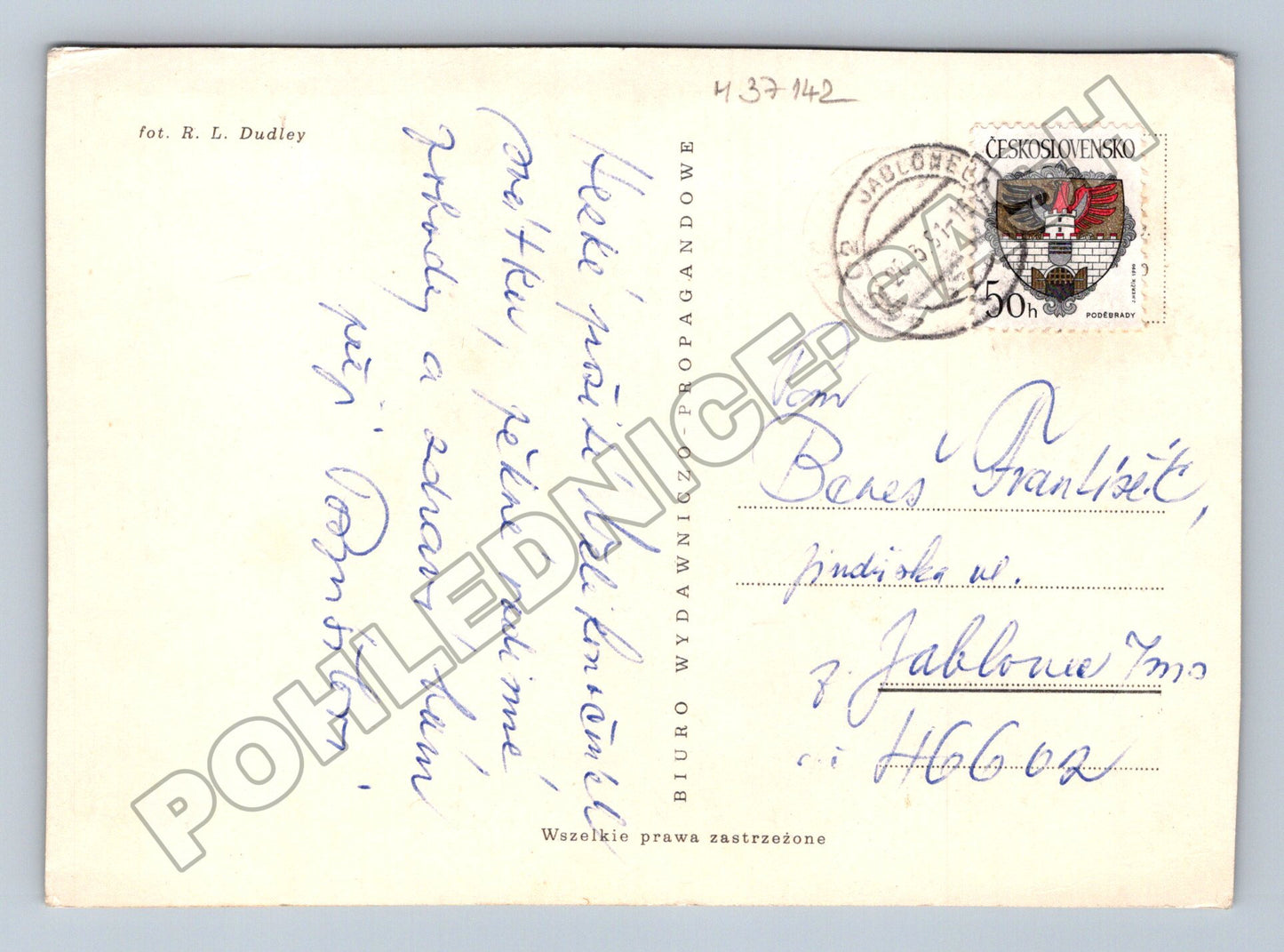 Pohlednice Květinové zátiší 1961 (M37142)