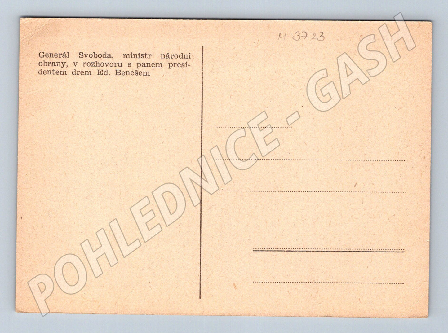 Pohlednice Svoboda a Beneš historická (M3723)