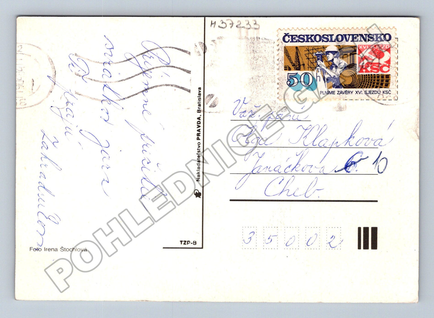 Pohlednice Velikonoční vajíčka a kočičky 1976 (M37233)