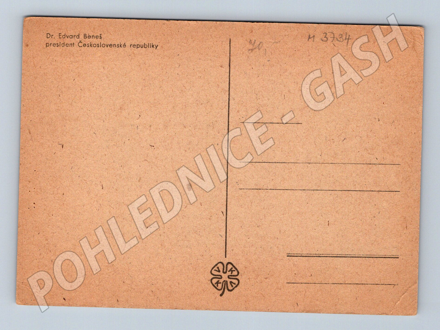 Pohlednice Beneš na koni portrét (M3734)